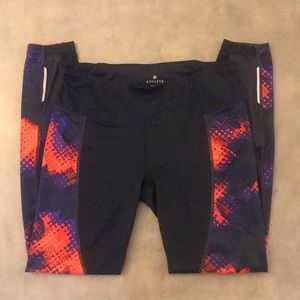 Athleta ankle mesh workout pants